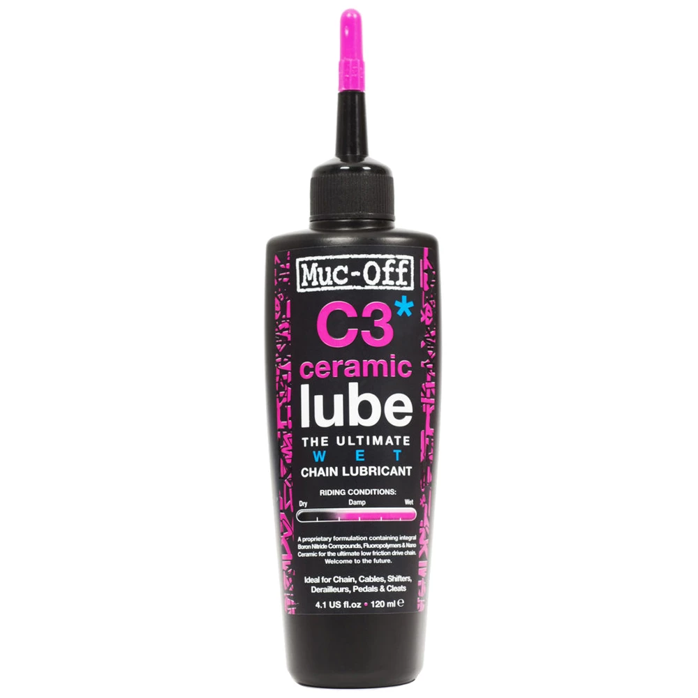 Muc-Off C3 Ceramic Wet Chain Lube 120ml 3 Muc-Off C3 Ceramic Wet Chain Lube 120ml