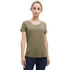 On Running Active-T Breathe Short Sleeve Womens Running Top -On Running Sales Shop On Running Active T Breathe Short Sleeve Womens Running Top Olive
