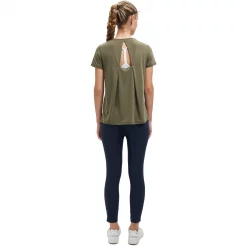 On Running Active-T Breathe Short Sleeve Womens Running Top -On Running Sales Shop On Running Active T Breathe Short Sleeve Womens Running Top Olive 2