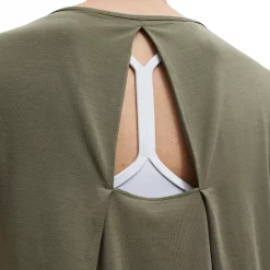 On Running Active-T Breathe Short Sleeve Womens Running Top -On Running Sales Shop On Running Active T Breathe Short Sleeve Womens Running Top Olive 3