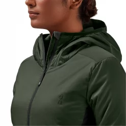 On Running Insulator Womens Jacket -On Running Sales Shop On Running Insulator Womens Jacket Ivy Green Black 3