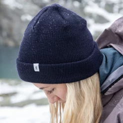 On Running Merino Beanie -On Running Sales Shop On Running Merino Beanie Navy Blue 2