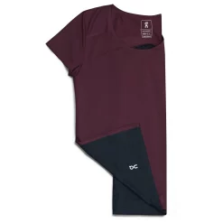 On Running Performance-T Short Sleeve Womens Running Top -On Running Sales Shop On Running Performance T Short Sleeve Womens Running Top Mulberry Black