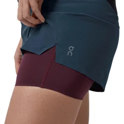 On Running Womens Run Short -On Running Sales Shop On Running Womens Run Short Navy Blue Mulberry 4